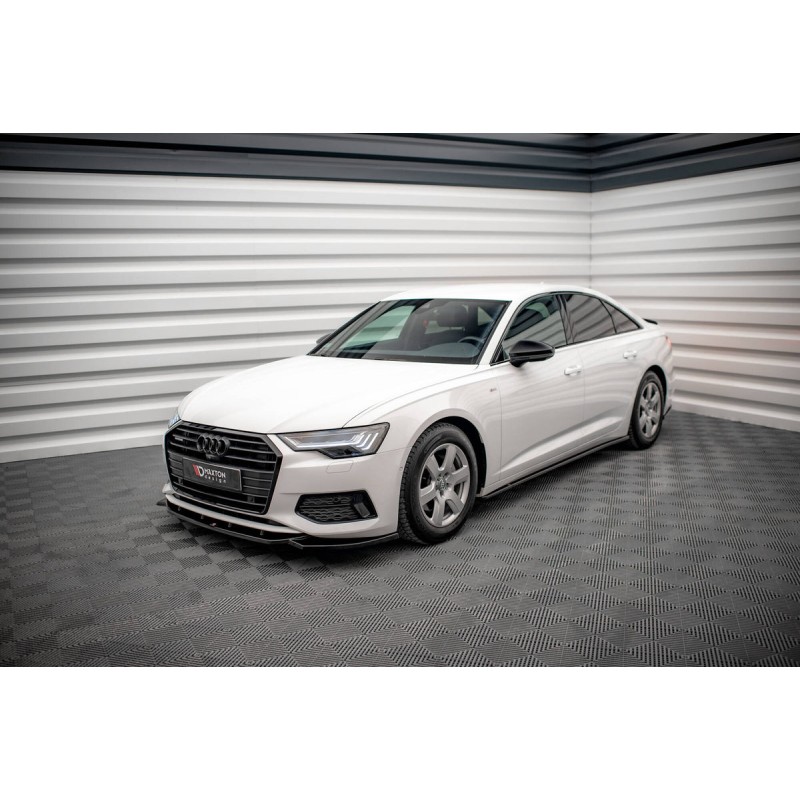 Kit carrosserie Maxton Design Audi A6 Berline C8 (2018-2023) : lame avant, bas de caisse, lame arrière, becquet
