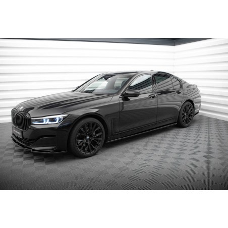 Kit carrosserie Maxton Design BMW Série 7 G11 restylée (2019-2022) : lame avant, bas de caisse, lame arrière, becquet