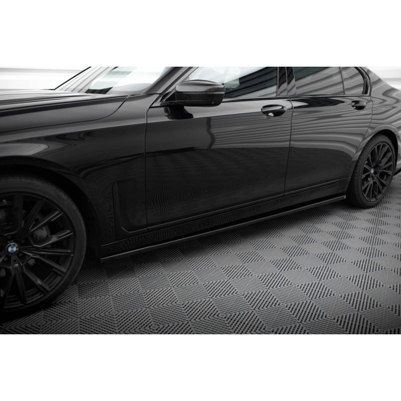 Kit carrosserie Maxton Design BMW Série 7 G11 restylée (2019-2022) : lame avant, bas de caisse, lame arrière, becquet