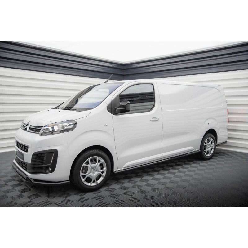 Kit carrosserie Maxton Design Citroen Jumpy L3 Mk3 (2016+) : lame avant, bas de caisse, lame arrière, becquet