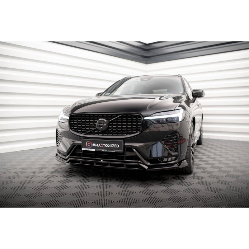 Kit carrosserie Maxton Design Volvo XC60 R-Design Mk2 restylée (2021+) : lame avant, bas de caisse, lame arrière, becquet