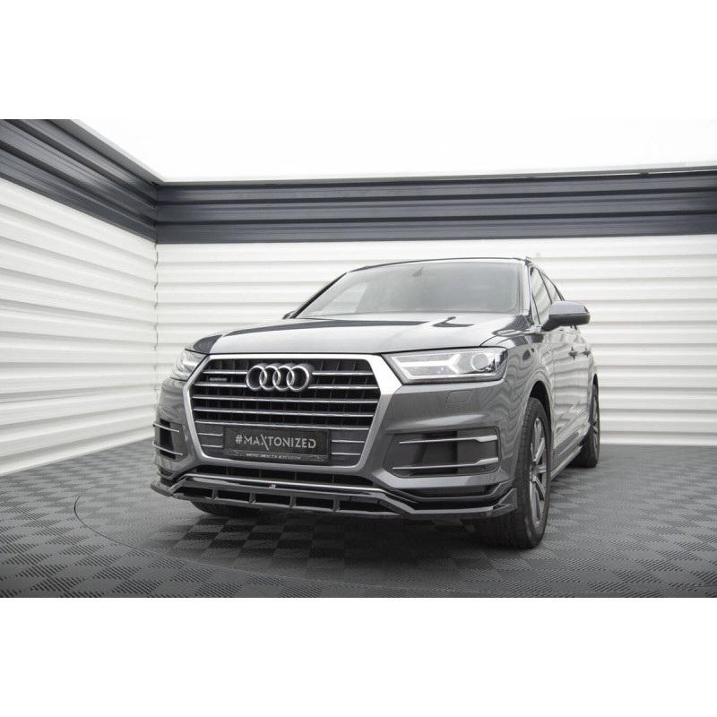 Kit carrosserie Maxton Design Audi Q7 Mk2 (2015-2019) : lame avant, bas de caisse, lame arrière, becquet