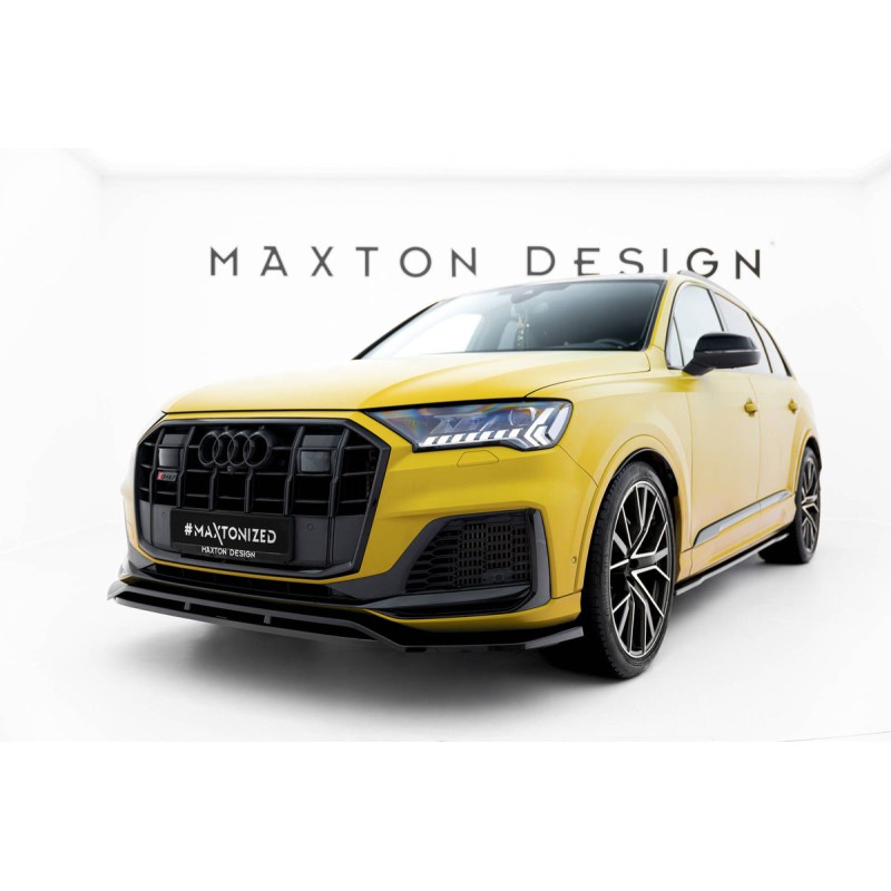 Kit carrosserie Maxton Design Audi SQ7 Mk2 (4M) restylée V.2 (2019-2023) : lame avant, bas de caisse, lame arrière, becquet