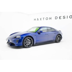 Kit carrosserie Maxton Design Porsche Taycan Turbo S Mk1 (2019-2024) : lame avant, bas de caisse, lame arrière, becquet