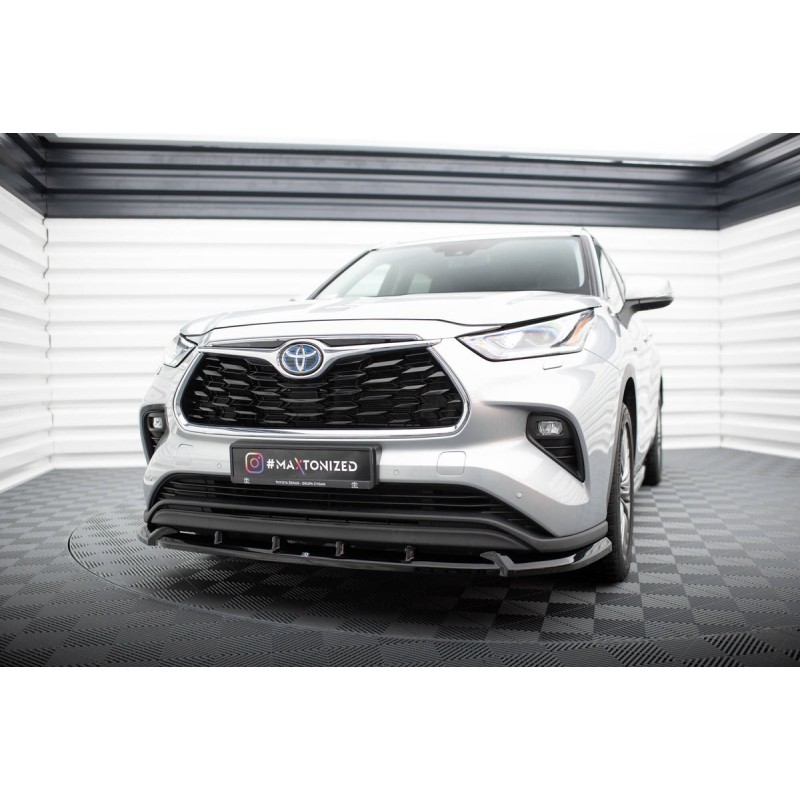 Kit carrosserie Maxton Design Toyota Highlander Mk4 V.1 (2019+) : lame avant, bas de caisse, lames arrière, becquet