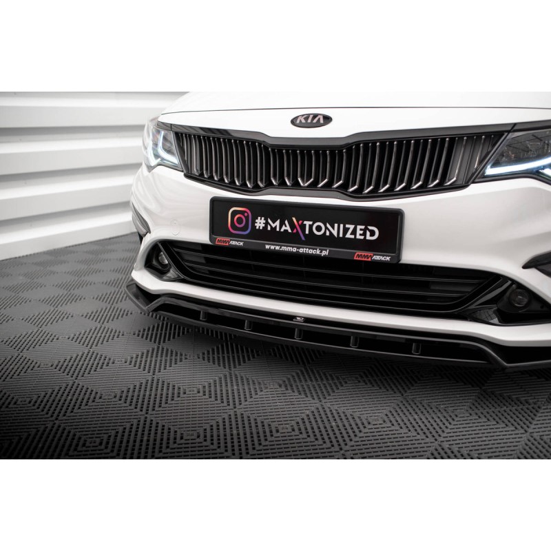 Kit carrosserie Maxton Design Kia Optima Mk4 restylée (2018-2020) : lame avant, bas de caisse, lames arrière, becquet