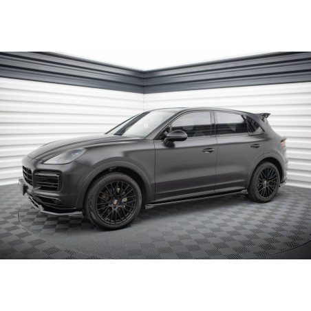 Kit carrosserie Maxton Design Porsche Cayenne Sport Design SUV / Coupé Mk3 (2018-2023) : lame avant, bas de caisse, lame arrière