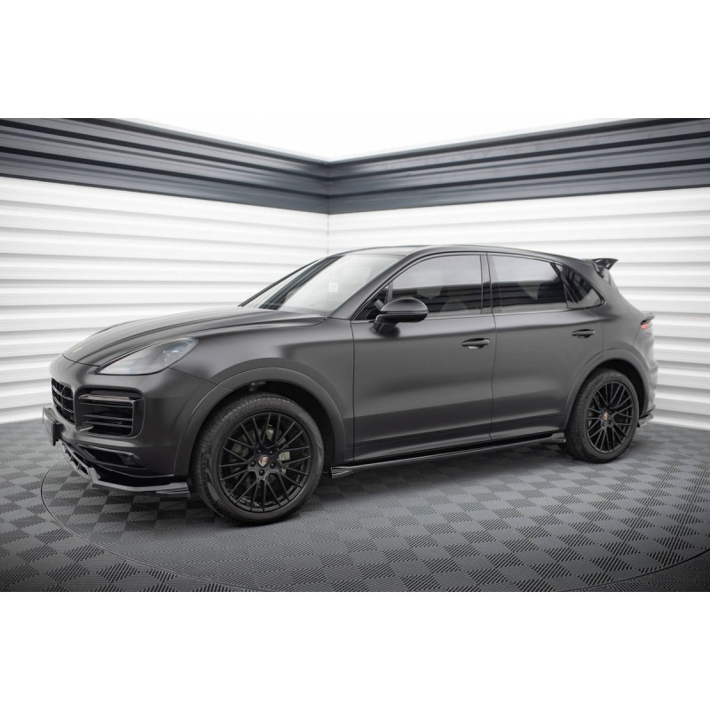 Kit carrosserie Maxton Design Porsche Cayenne Sport Design SUV / Coupé Mk3 (2018-2023) : lame avant, bas de caisse, lame arrière