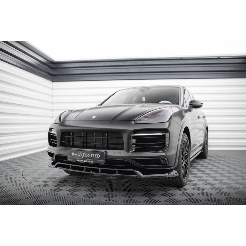 Kit carrosserie Maxton Design Porsche Cayenne Sport Design SUV / Coupé Mk3 (2018-2023) : lame avant, bas de caisse, lame arrière