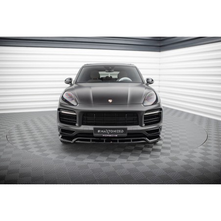 Kit carrosserie Maxton Design Porsche Cayenne Sport Design SUV / Coupé Mk3 (2018-2023) : lame avant, bas de caisse, lame arrière