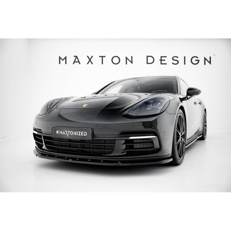 Kit carrosserie Maxton Design Porsche Panamera E-Hybrid 971 (2016-2020) : lame avant, bas de caisse, lame arrière, becquet