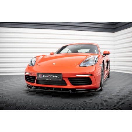 Kit carrosserie Maxton Design Porsche 718 Cayman 982c (2016-2025) : lame avant, bas de caisse, lames arrière, becquet