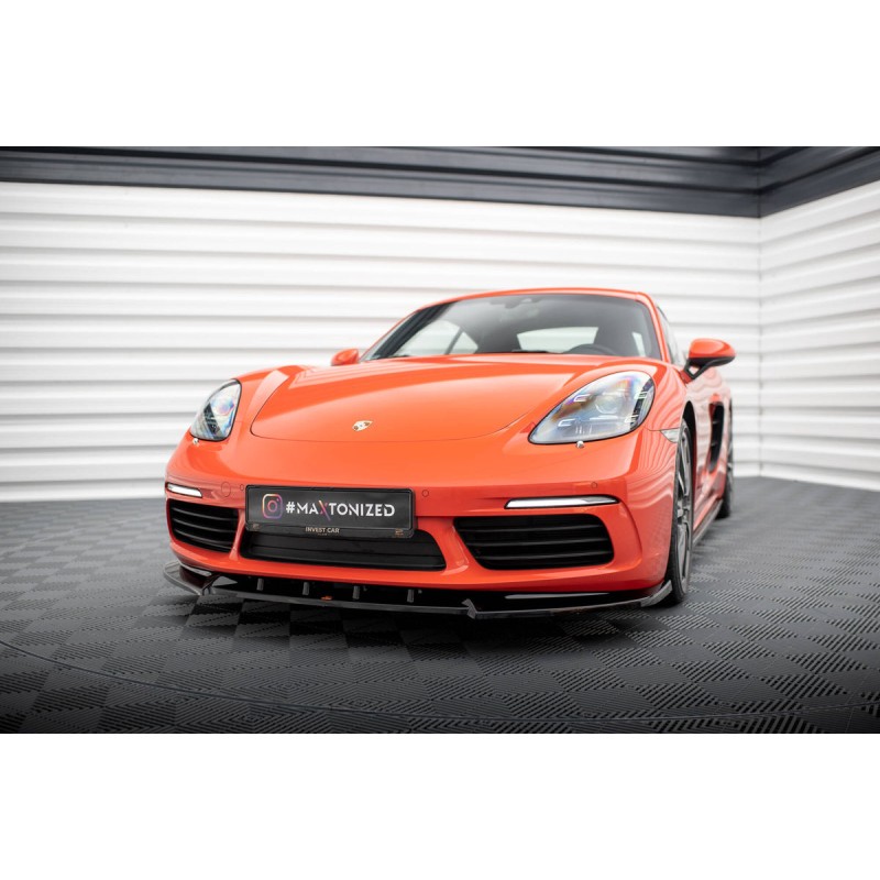 Kit carrosserie Maxton Design Porsche 718 Cayman 982c (2016-2025) : lame avant, bas de caisse, lames arrière, becquet