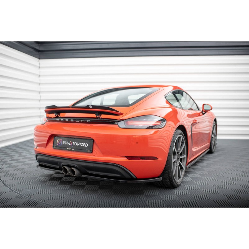 Kit carrosserie Maxton Design Porsche 718 Cayman 982c (2016-2025) : lame avant, bas de caisse, lames arrière, becquet