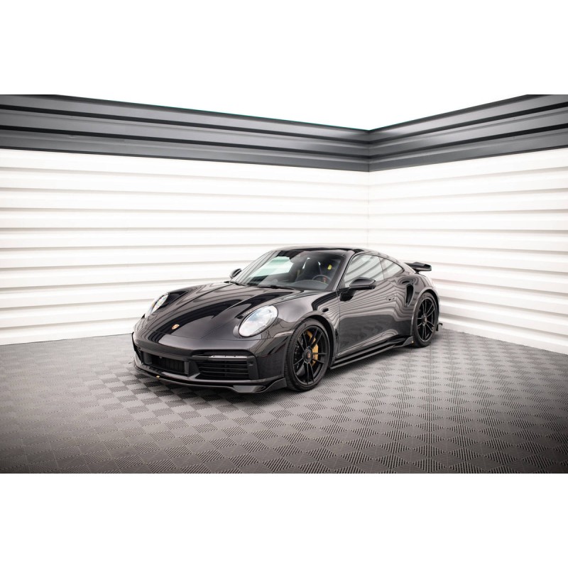 Kit carrosserie Maxton Design Porsche 911 Turbo S 992 (2020-2025) : lame avant, bas de caisse, lame arrière, becquet