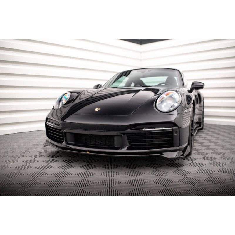 Kit carrosserie Maxton Design Porsche 911 Turbo S 992 (2020-2025) : lame avant, bas de caisse, lame arrière, becquet