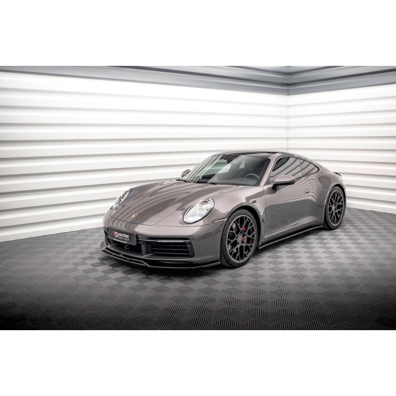 Kit carrosserie Maxton Design Porsche 911 Carrera 4S 992 (2019-2025) : lame avant, bas de caisse, lame arrière, becquet
