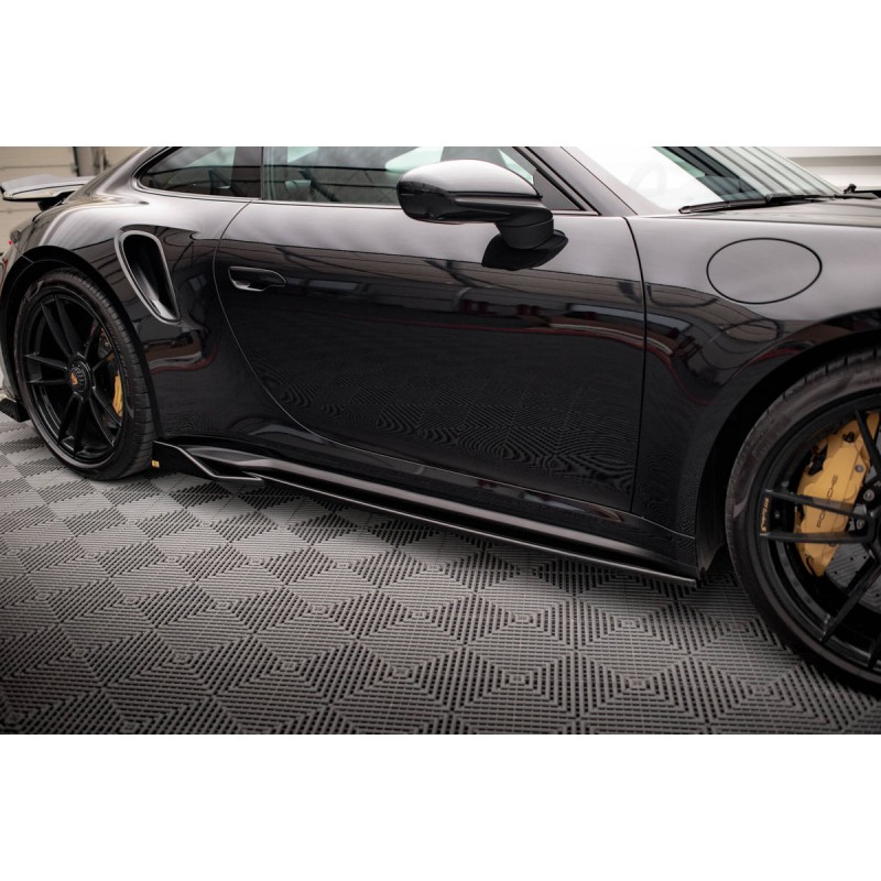 Kit carrosserie Maxton Design Porsche 911 Turbo S 992 (2020-2025) : lame avant, bas de caisse, lame arrière, becquet