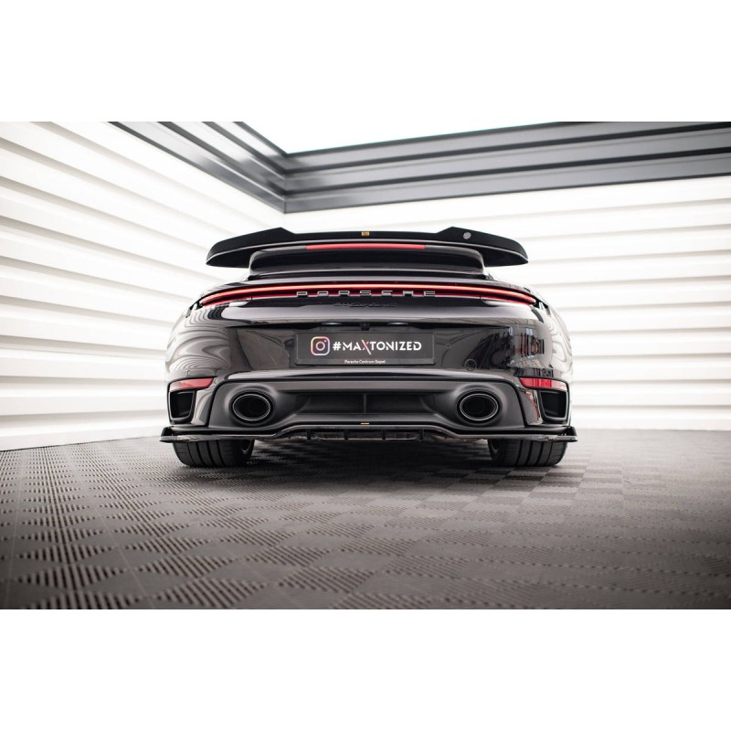 Kit carrosserie Maxton Design Porsche 911 Turbo S 992 (2020-2025) : lame avant, bas de caisse, lame arrière, becquet