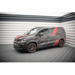 Kit carrosserie Maxton Design Peugeot Partner Mk3 (2018-2023) : lame avant, bas de caisse, lame arrière, becquet