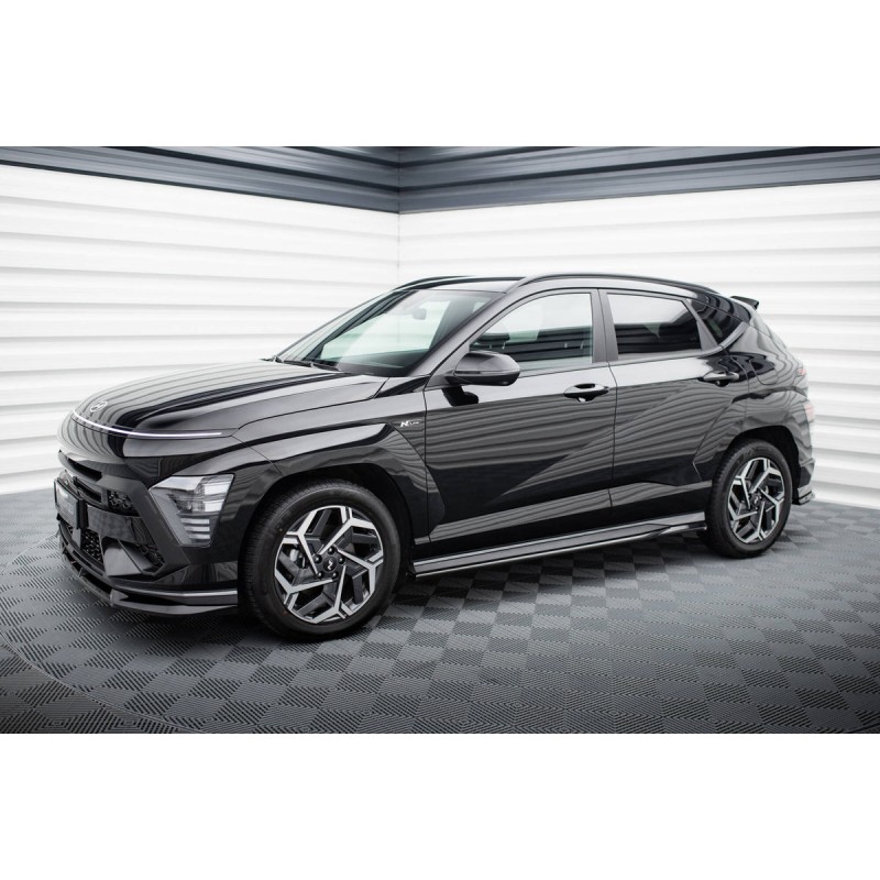 Kit carrosserie Maxton Design Hyundai Kona N-Line Mk2 (2022+) : lame avant, bas de caisse, lame arrière, becquet