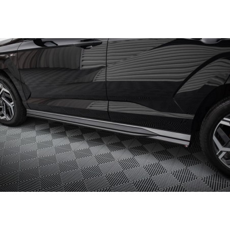 Kit carrosserie Maxton Design Hyundai Kona N-Line Mk2 (2022+) : lame avant, bas de caisse, lame arrière, becquet