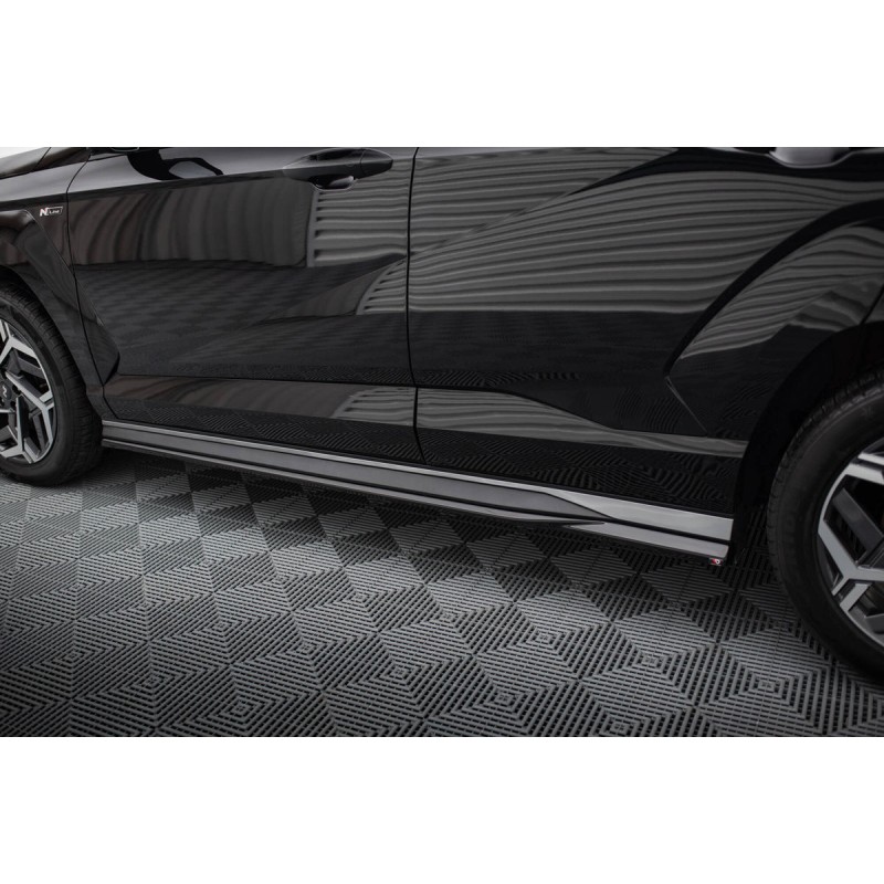 Kit carrosserie Maxton Design Hyundai Kona N-Line Mk2 (2022+) : lame avant, bas de caisse, lame arrière, becquet