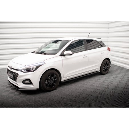 Kit carrosserie Maxton Design Hyundai I20 Mk2 restylée (2018-2020) : lame avant, bas de caisse, lame arrière, becquet