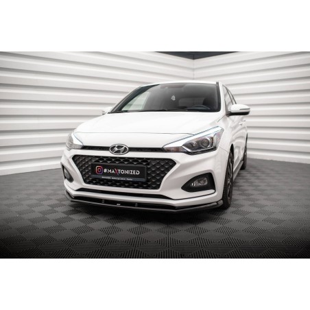 Kit carrosserie Maxton Design Hyundai I20 Mk2 restylée (2018-2020) : lame avant, bas de caisse, lame arrière, becquet
