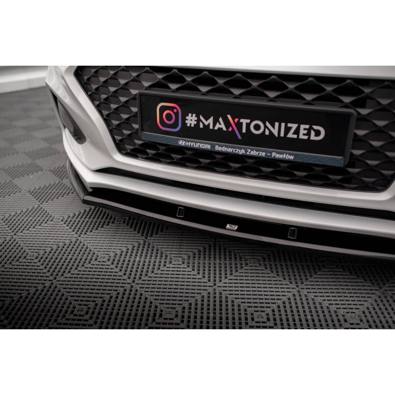 Kit carrosserie Maxton Design Hyundai I20 Mk2 restylée (2018-2020) : lame avant, bas de caisse, lame arrière, becquet