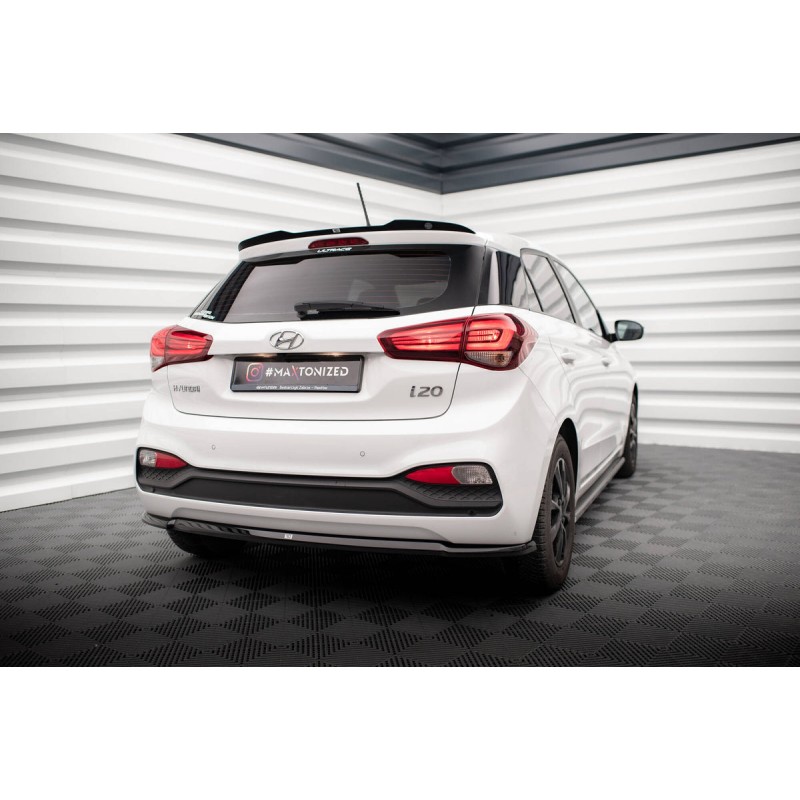 Kit carrosserie Maxton Design Hyundai I20 Mk2 restylée (2018-2020) : lame avant, bas de caisse, lame arrière, becquet