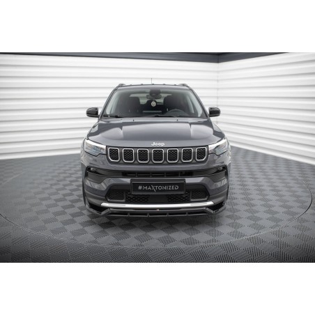 Kit carrosserie Maxton Design Jeep Compass Limited Mk2 restylée (2021-2025) : lame avant, bas de caisse, lame arrière, becquet