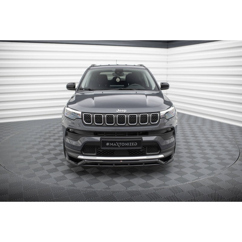 Kit carrosserie Maxton Design Jeep Compass Limited Mk2 restylée (2021-2025) : lame avant, bas de caisse, lame arrière, becquet