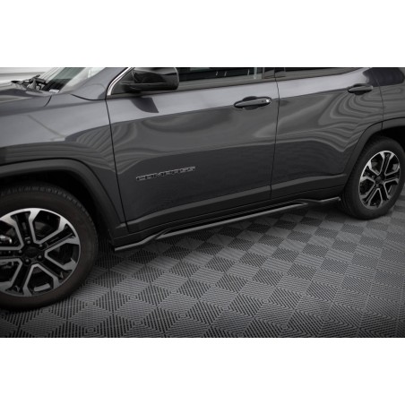 Kit carrosserie Maxton Design Jeep Compass Limited Mk2 restylée (2021-2025) : lame avant, bas de caisse, lame arrière, becquet