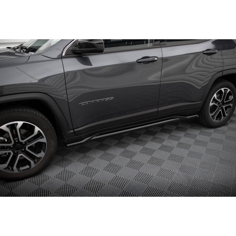 Kit carrosserie Maxton Design Jeep Compass Limited Mk2 restylée (2021-2025) : lame avant, bas de caisse, lame arrière, becquet