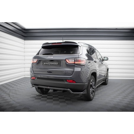 Kit carrosserie Maxton Design Jeep Compass Limited Mk2 restylée (2021-2025) : lame avant, bas de caisse, lame arrière, becquet