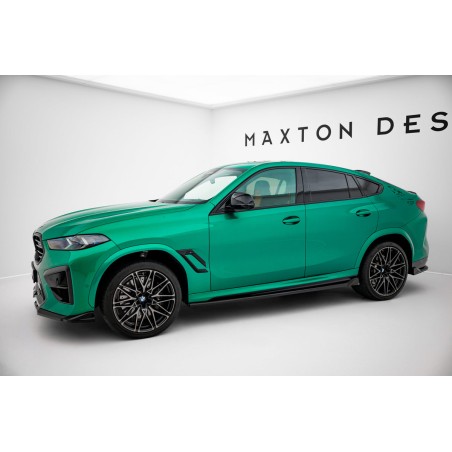 Kit carrosserie Maxton Design BMW X6 M F96 restylée (2023+) : lame avant, bas de caisse, lame arrière, becquet