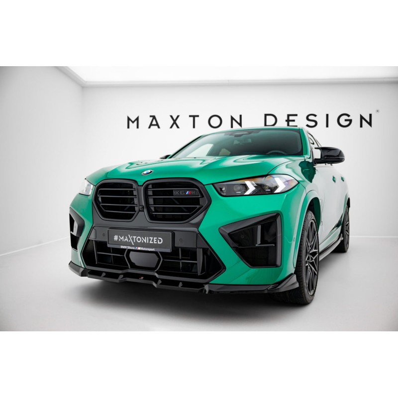 Kit carrosserie Maxton Design BMW X6 M F96 restylée (2023+) : lame avant, bas de caisse, lame arrière, becquet