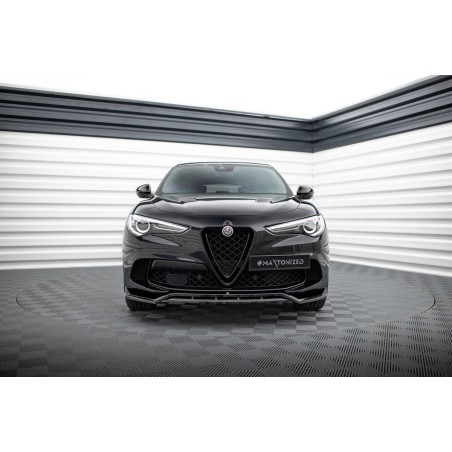 Kit carrosserie Maxton Design Alfa Romeo Stelvio Quadrifoglio Mk1 (2016+) : lame avant, bas de caisse, lame arrière, becquet