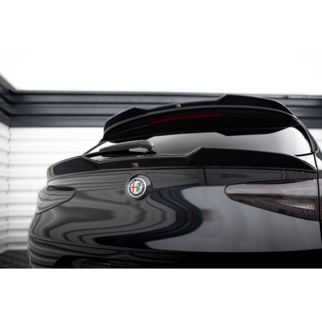 Kit carrosserie Maxton Design Alfa Romeo Stelvio Quadrifoglio Mk1 (2016+) : lame avant, bas de caisse, lame arrière, becquet