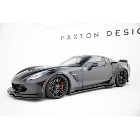 Kit carrosserie Maxton Design Chevrolet Corvette Z06 C7 (2013-2019) : lame avant, bas de caisse, lame arrière