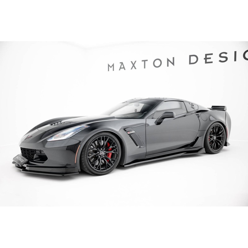 Kit carrosserie Maxton Design Chevrolet Corvette Z06 C7 (2013-2019) : lame avant, bas de caisse, lame arrière