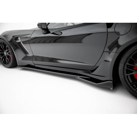 Kit carrosserie Maxton Design Chevrolet Corvette Z06 C7 (2013-2019) : lame avant, bas de caisse, lame arrière