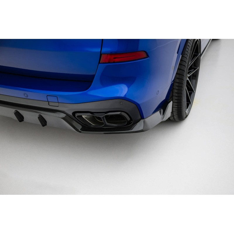 Kit carrosserie carbone Maxton Design BMW X5 M-Pack G05 restylée (2023+) : lame avant, bas de caisse, diffuseur arrière, becquet