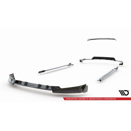 Kit carrosserie carbone Maxton Design BMW X5 M-Pack G05 restylée (2023+) : lame avant, bas de caisse, diffuseur arrière, becquet