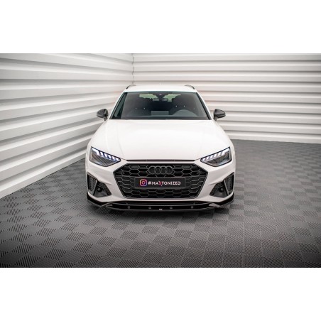 Kit carrosserie Maxton Design Audi A4 S-Line Avant B9 restylée (2019-2024) : lame avant, bas de caisse, lame arrière, becquet
