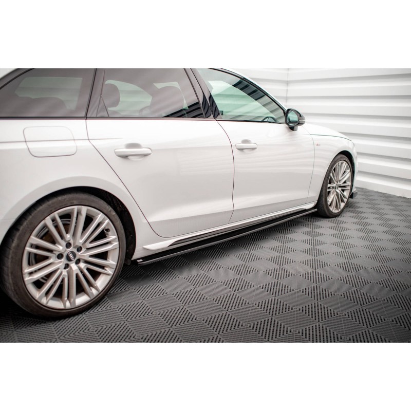 Kit carrosserie Maxton Design Audi A4 S-Line Avant B9 restylée (2019-2024) : lame avant, bas de caisse, lame arrière, becquet