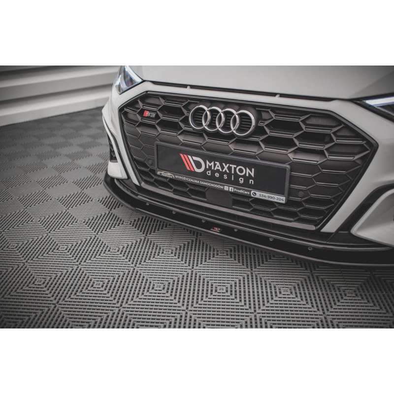 Kit carrosserie Maxton Design Audi A3 S-Line Sportback 8Y (2020-2024) : lame avant, bas de caisse, lame arrière, becquet