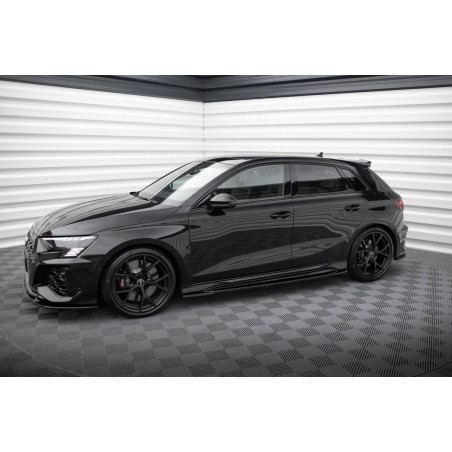 Kit carrosserie Maxton Design Audi RS3 Sportback 8Y (2020-2024) : lame avant, bas de caisse, lame arrière, becquet