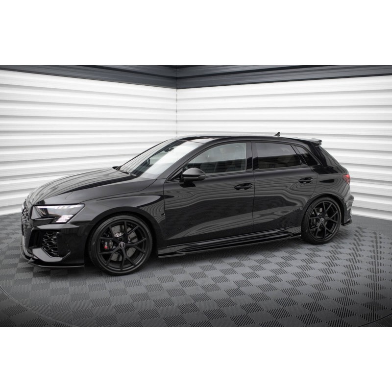 Kit carrosserie Maxton Design Audi RS3 Sportback 8Y (2020-2024) : lame avant, bas de caisse, lame arrière, becquet
